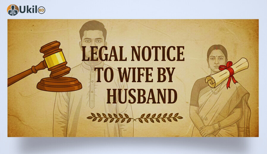 স্বামী কর্তৃক স্ত্রীকে লিগ্যাল নোটিশ image