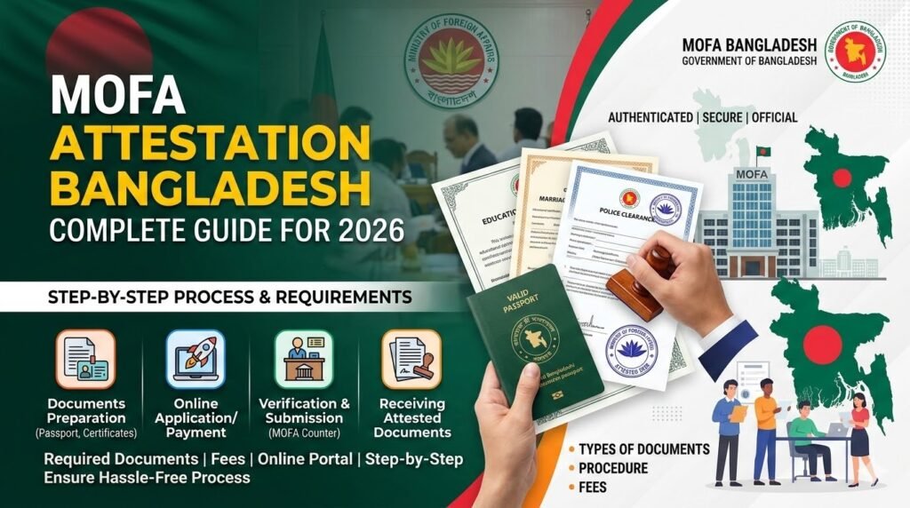 MOFA Attestation Bangladesh Complete Guide for 2026 image