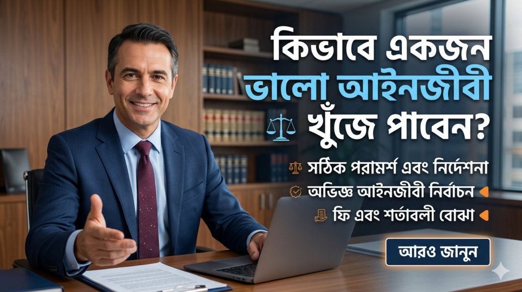 কিভাবে একজন ভালো আইনজীবী খুঁজে পাবেন? image