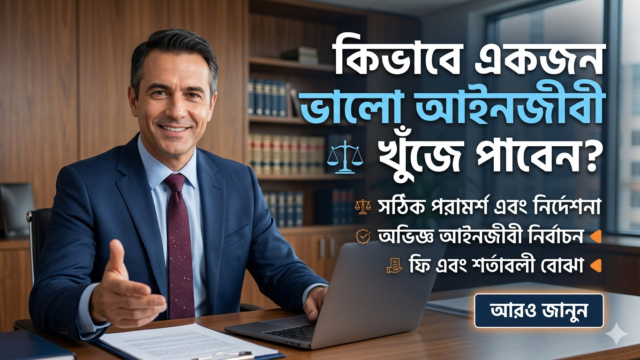 কিভাবে একজন ভালো আইনজীবী খুঁজে পাবেন? image