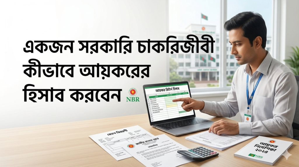 একজন সরকারি চাকরিজীবী কীভাবে আয়করের হিসাব করবেন image